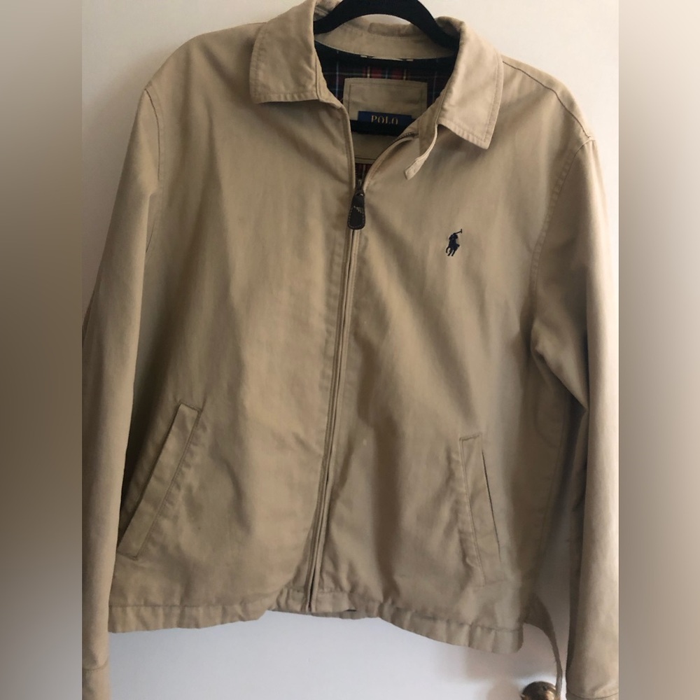 Men’s Ralph Lauren jacket in tan- barely worn. Medium
